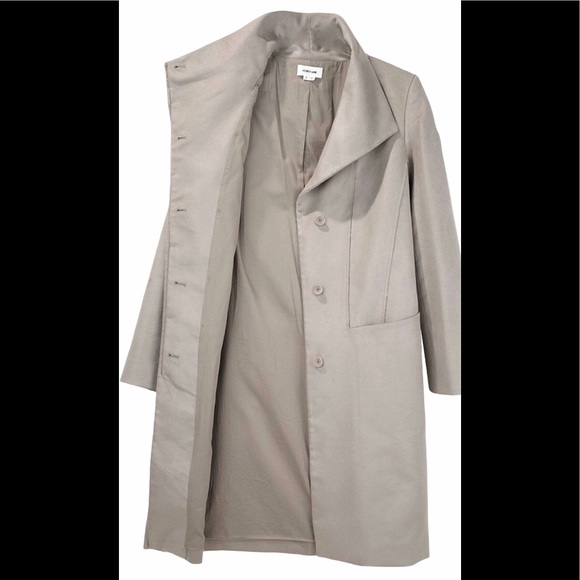 HELMUT LANG Crombie Moleskin Funnel Neck Coat XS - Picture 7 of 10